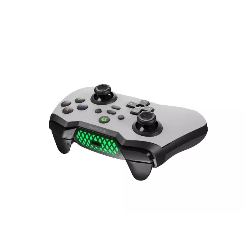 Comando de jogos GENESIS Mangan 400 branco Bluetooth analógico/digital Android, MAC, Nintendo Switch, PC, iOS