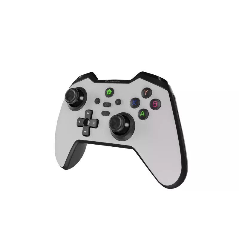 Comando de jogos GENESIS Mangan 400 branco Bluetooth analógico/digital Android, MAC, Nintendo Switch, PC, iOS