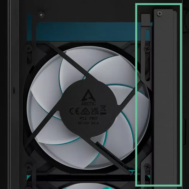 ARCTIC Xtender VG (branco) caixa de PC E-ATX premium com montagem vertical da GPU