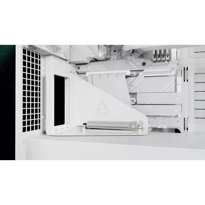 ARCTIC Xtender VG (branco) caixa de PC E-ATX premium com montagem vertical da GPU