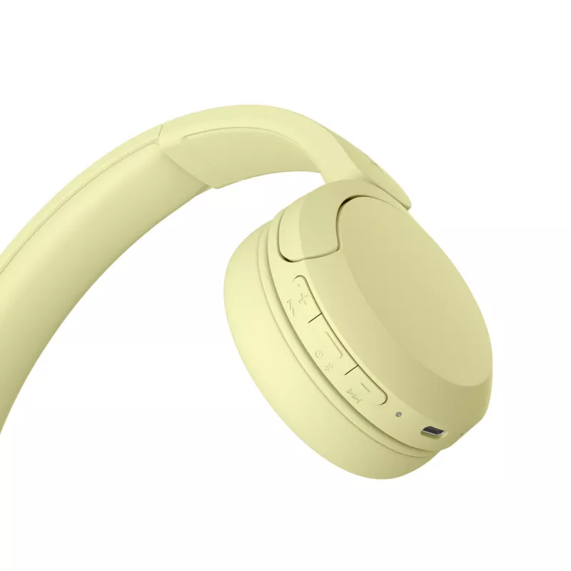 Sony WHCH520Y.CE7, sem fios, chamadas/música, 20 - 20000 Hz, 147 g, headset, amarelo