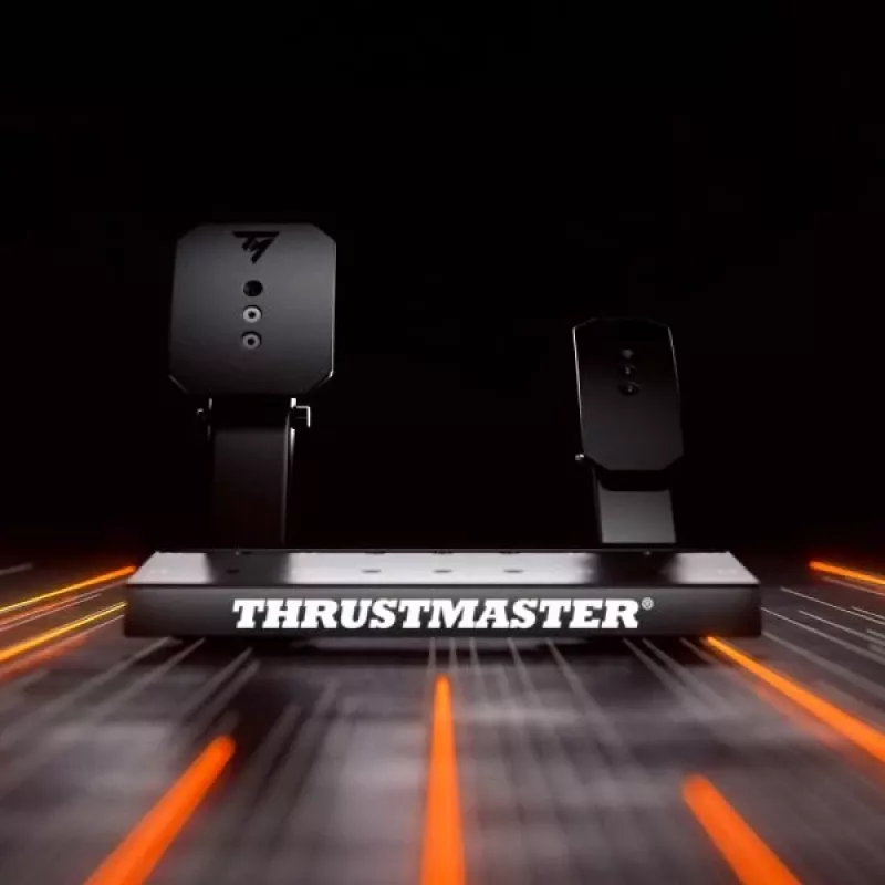 Thrustmaster T598 preto, vermelho USB volante + pedais analógico / digital PC, PlayStation 4, PlayStation 5