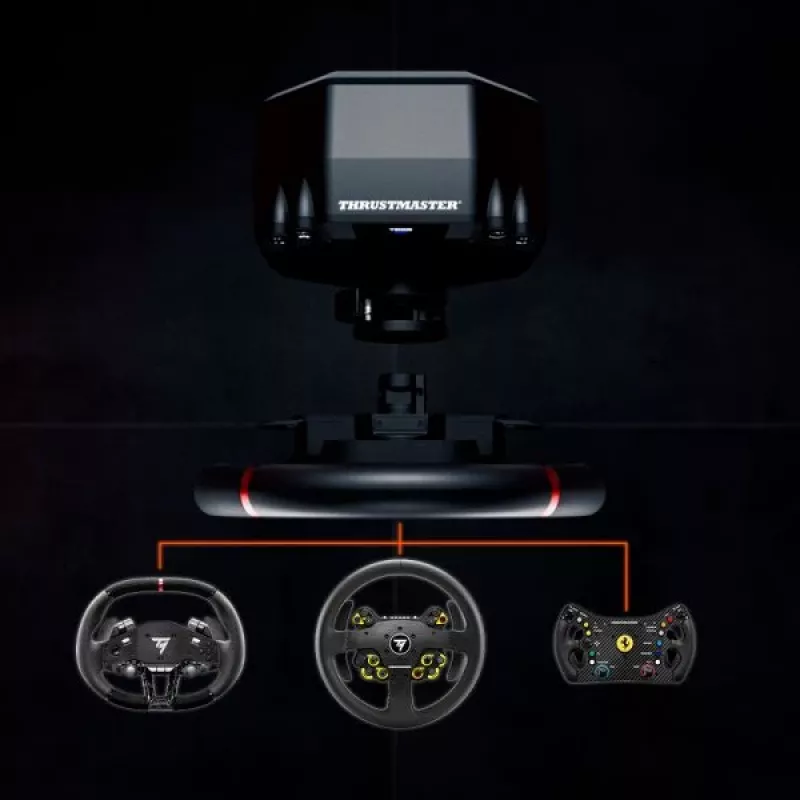 Thrustmaster T598 preto, vermelho USB volante + pedais analógico / digital PC, PlayStation 4, PlayStation 5