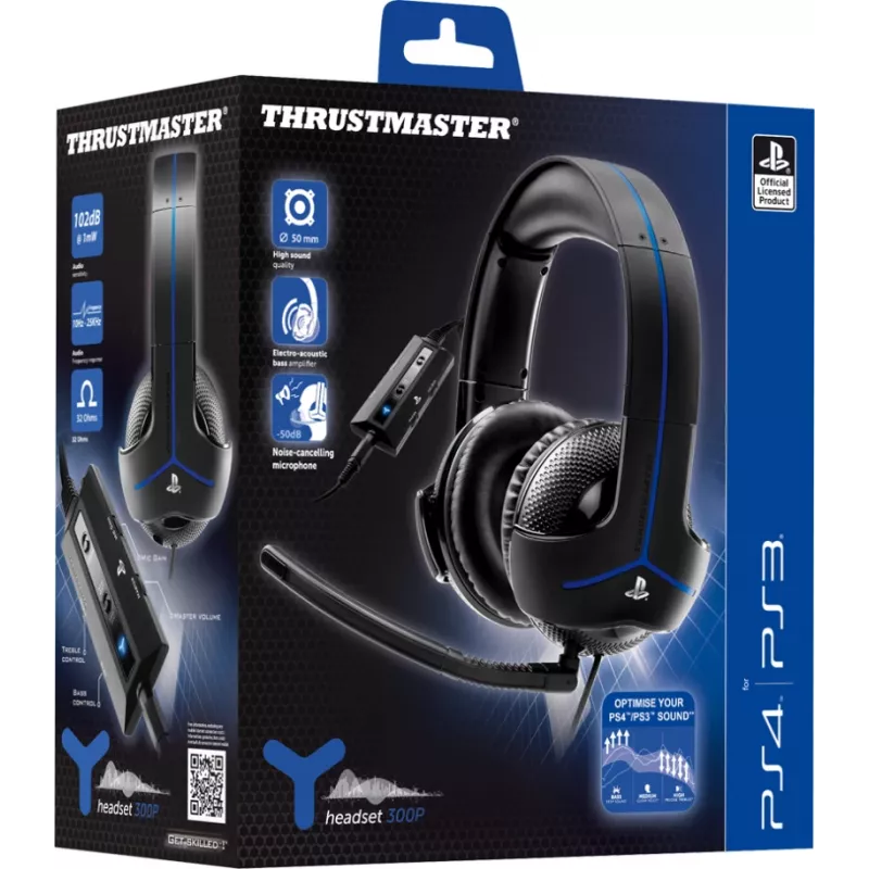 Thrustmaster Y-300P headset com fios head-band gaming preto