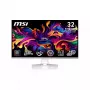 Monitor de computador MSI MPG 321URXWDE QD-OLED 80 cm (31,5 polegadas) 3840 x 2160 pixels 4K Ultra HD branco