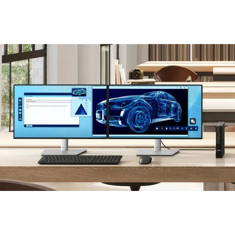 DELL Pro QBM1250 Plus Intel Core Ultra 7 265 16 GB DDR5-SDRAM 512 GB SSD Windows 11 Pro Micro PC Mini PC preto