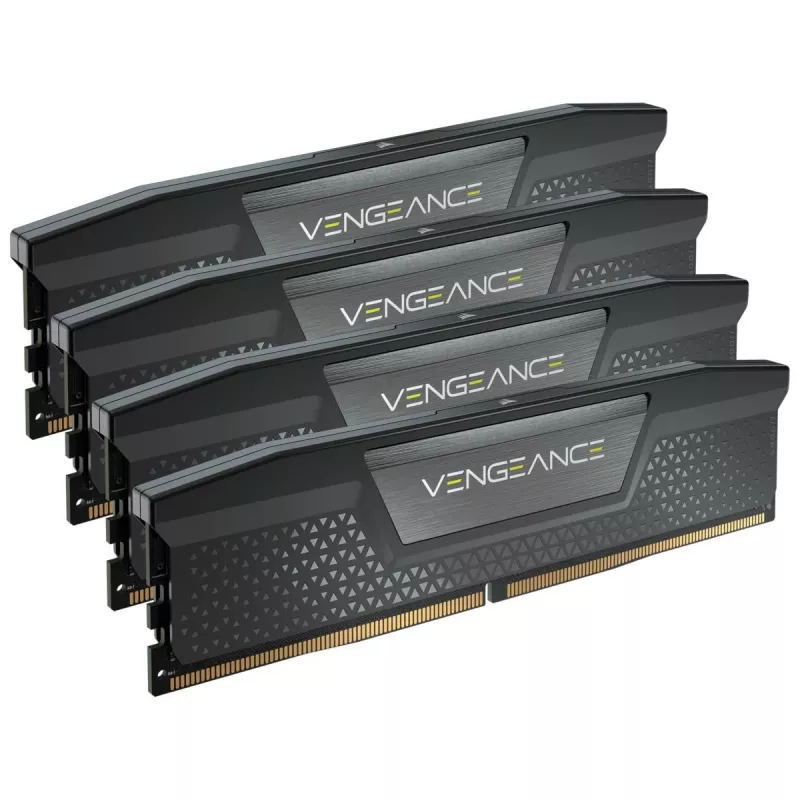 DIMM 192 GB DDR5-5200 (4x 48 GB) Quad-Kit, memória RAM preto, CMK192GX5M4B5200C38, Vengeance DDR5, INTEL XMP