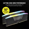 CORSAIR Memória 32GB DDR5 (2x16GB) DRAM 6400MT/s CL36 Kit de memória Vengeance RGB – preto