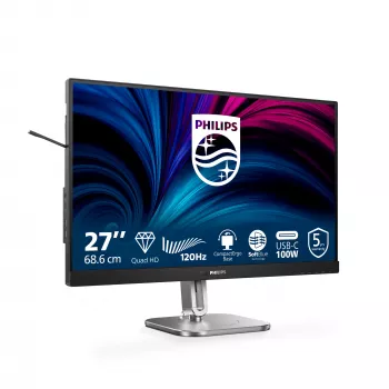 Monitor de computador Philips 27B2U4601/00 68,6 cm (27 polegadas) 2560 x 1440 pixels Quad HD LCD cinzento
