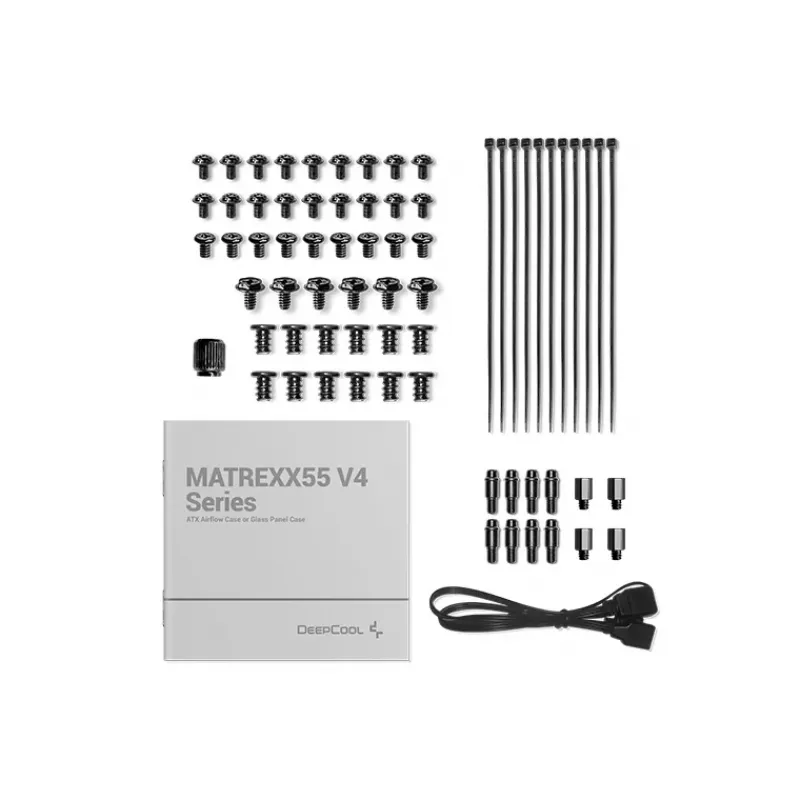 DeepCool MATREXX 55 MESH V4 C caixa de PC Midi Tower, ATX, vidro temperado, sem fonte de alimentação, preta