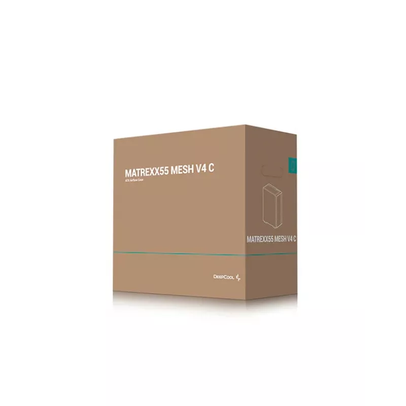 DeepCool MATREXX 55 MESH V4 C caixa de PC Midi Tower, ATX, vidro temperado, sem fonte de alimentação, preta