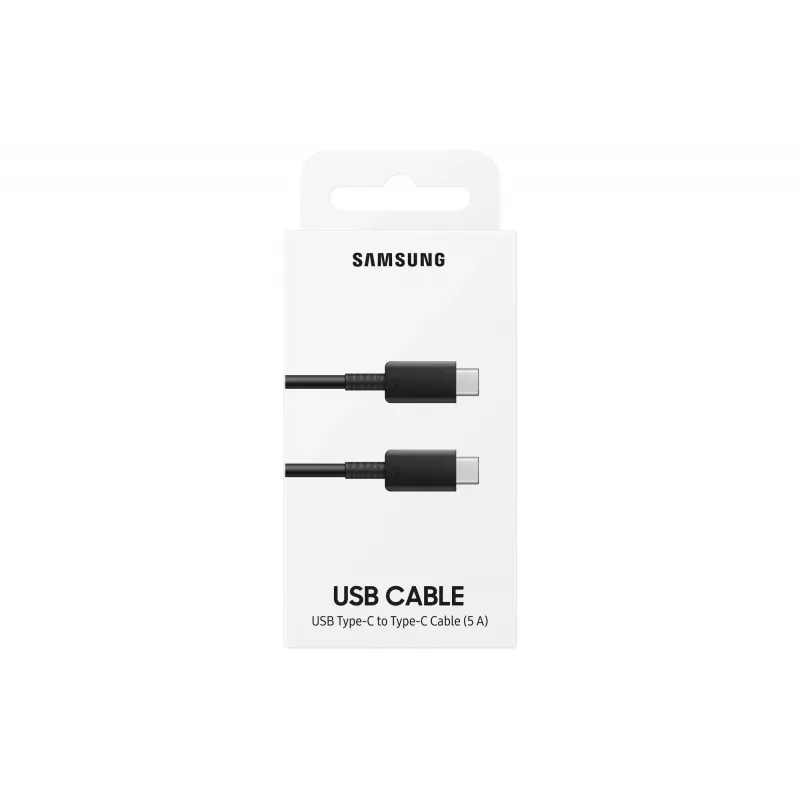 Samsung EP-DN975 - Cabo USB - USB-C (M) para USB-C (M) - USB 2.0 - 1 m - Alimentação USB (5A, 100 W) - preto - para Galaxy Note10, Note10+, Note1