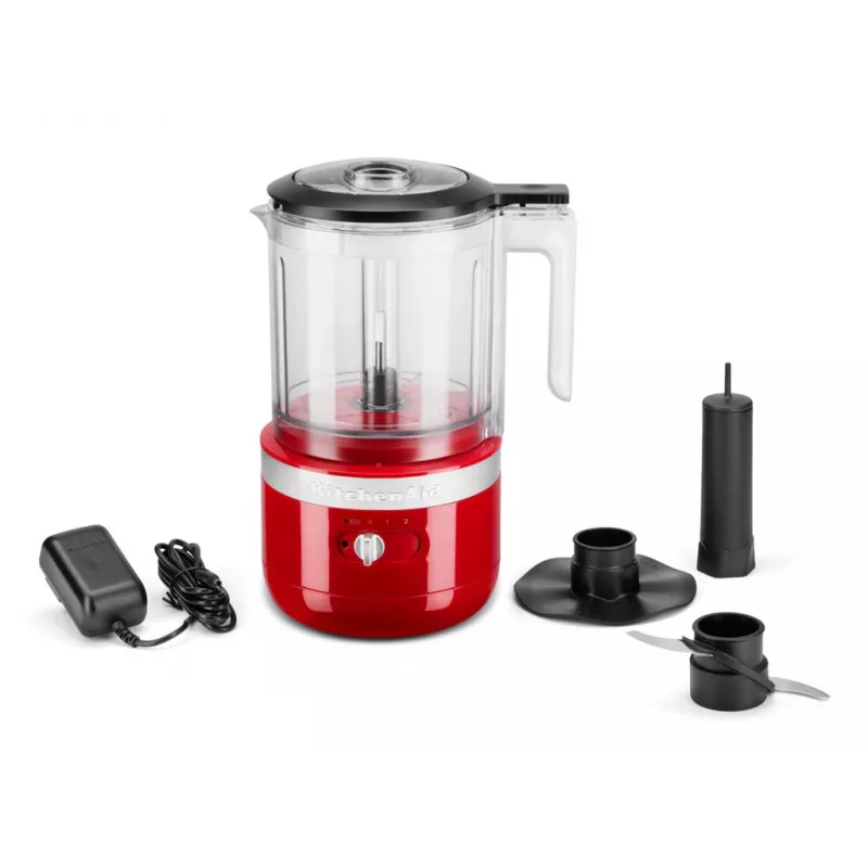 Processador de alimentos elétrico KitchenAid 5KFCB519EER 1,19 l 24 W transparente vermelho