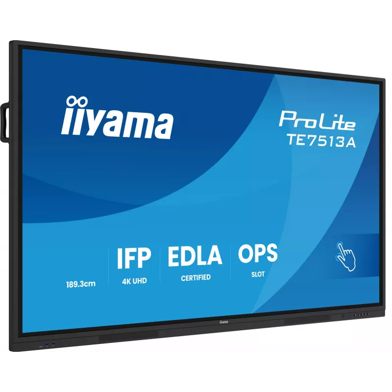 iiyama TE7513A-B1AG ecrã de sinalização ecrã plano interativo 190,5 cm (75