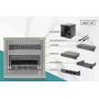 DIGITUS Conjunto de rede 10in - armário 6HE preto prateleira PDU switch 8 portas patch panel CAT6