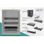 DIGITUS conjunto de rede 10in incl. armário 9U preto prateleira PDU switch 8 portas painel de ligação CAT6