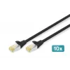 DIGITUS conjunto de rede, 10 polegadas, incl. armário 12U, preto e vários