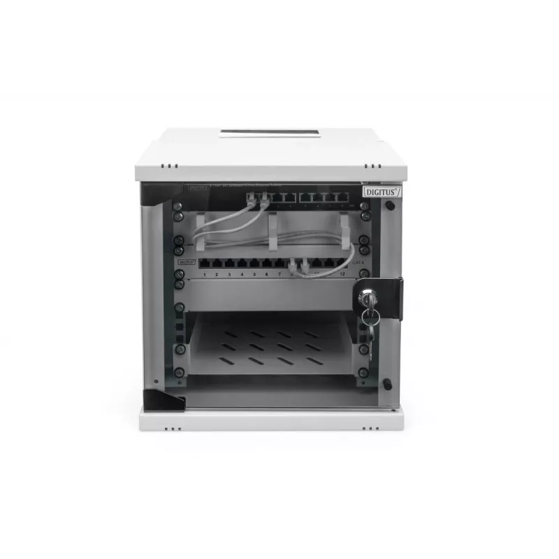 Caixa de parede DIGITUS 10IN 6U - SOHO PRO 325 x 315 x 300mm cinzento