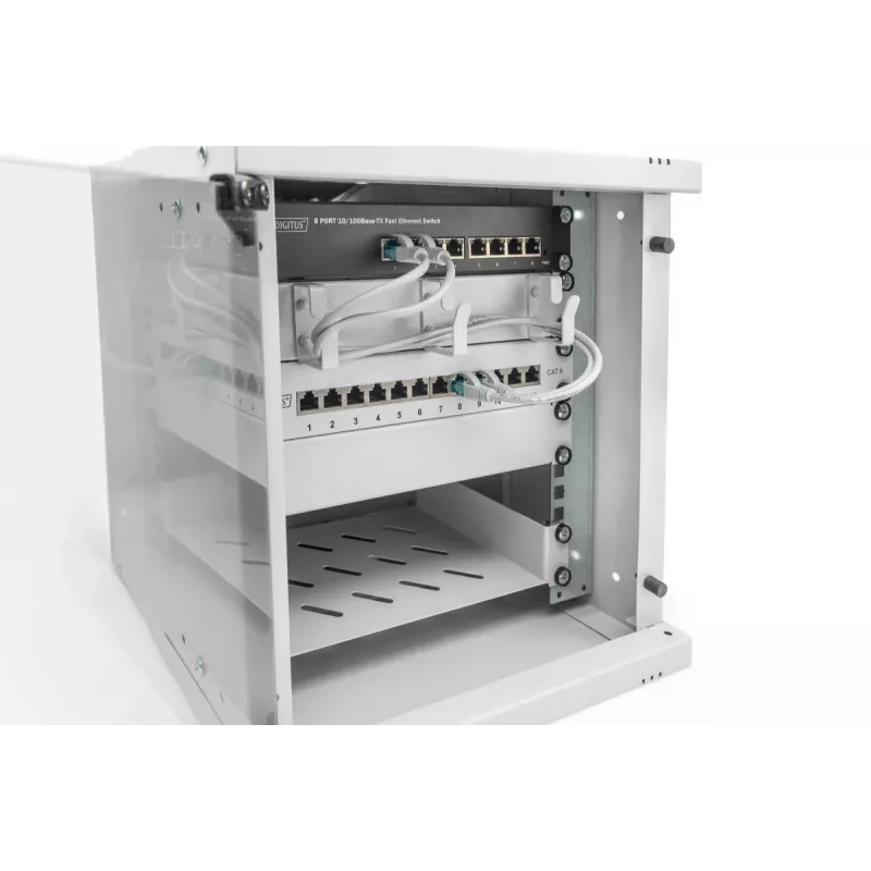 Caixa de parede DIGITUS 10IN 6U - SOHO PRO 325 x 315 x 300mm cinzento
