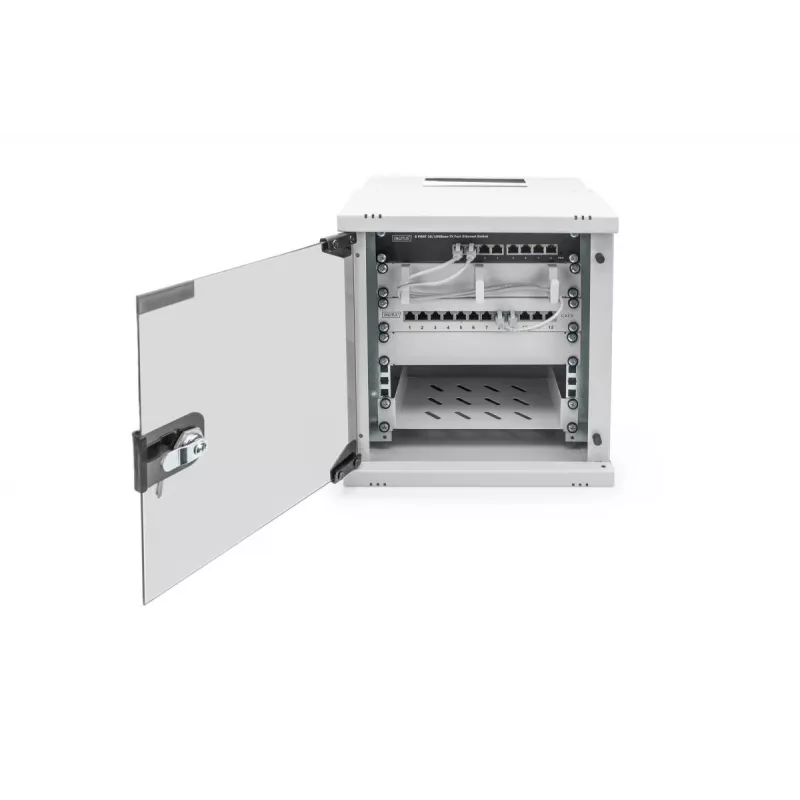 Caixa de parede DIGITUS 10IN 6U - SOHO PRO 325 x 315 x 300mm cinzento