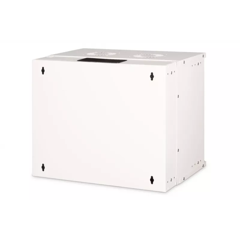Caixa de parede DIGITUS 19 polegadas 9U SOHO Pro porta perfurada 460 x 540 x 400 mm não montado cinzento