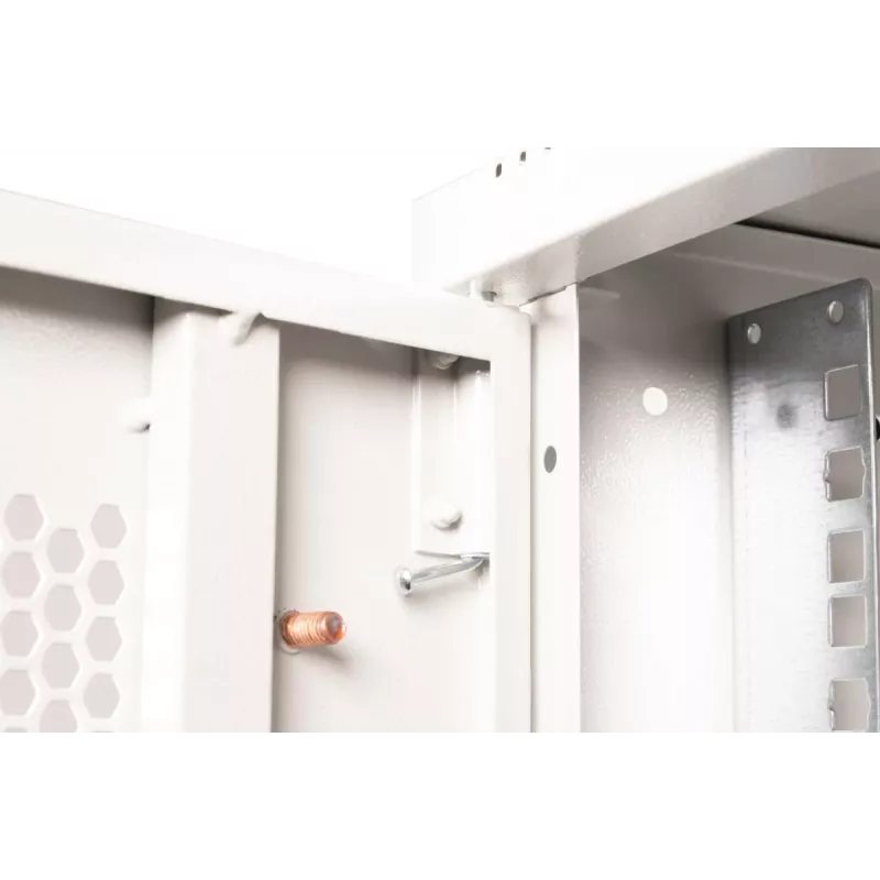 Caixa de parede DIGITUS 19 polegadas 9U SOHO Pro porta perfurada 460 x 540 x 400 mm não montado cinzento