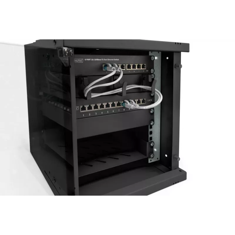 Caixa de parede DIGITUS 10IN 6U - SOHO PRO 325 x 315 x 300 mm preto