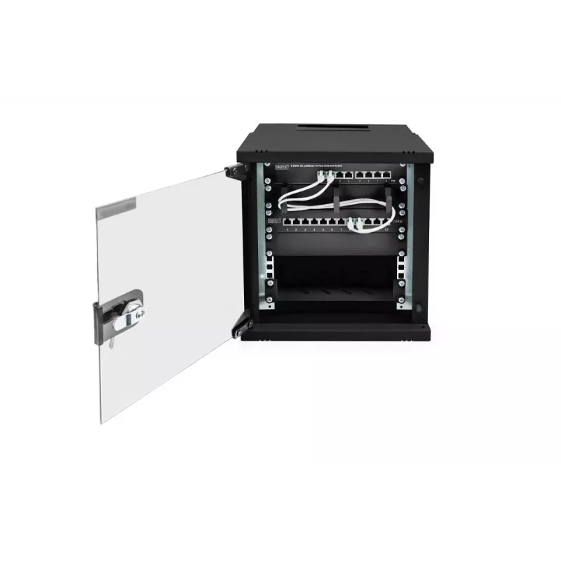 Caixa de parede DIGITUS 10IN 6U - SOHO PRO 325 x 315 x 300 mm preto