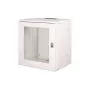 Armário de parede DIGITUS 19 polegadas 12U SOHO Pro porta perfurada 595 x 540 x 400mm não montado cinzento