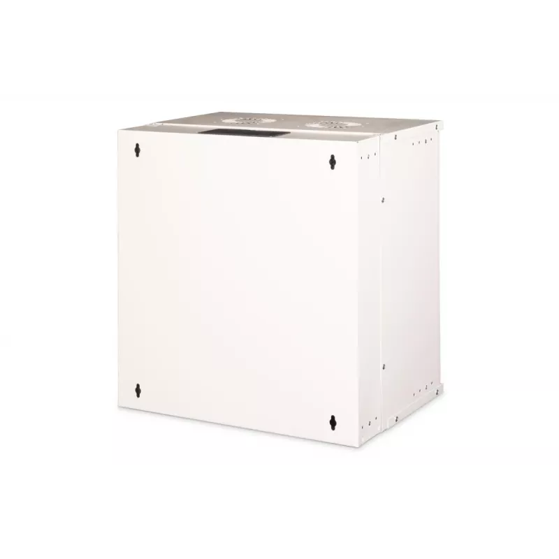 Armário de parede DIGITUS 19 polegadas 12U SOHO Pro porta perfurada 595 x 540 x 400mm não montado cinzento