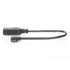 Cabo adaptador DIGITUS USB 2.0, OTG, Type Micro B - A M/F, 15 cm, compatível com USB 2.0, angular, preto