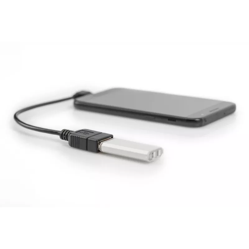 Cabo adaptador DIGITUS USB 2.0, OTG, Type Micro B - A M/F, 15 cm, compatível com USB 2.0, angular, preto