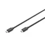 Cabo de ligação DIGITUS USB Type-C, type C to C M/M, 1m Gen2 preto (AK-300139-010-S)