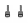 Cabo de ligação DIGITUS USB Type-C, type C to C M/M, 1m Gen2 preto (AK-300139-010-S)