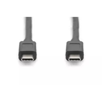 Cabo de ligação DIGITUS USB Type-C, type C to C M/M, 1m Gen2 preto (AK-300139-010-S)