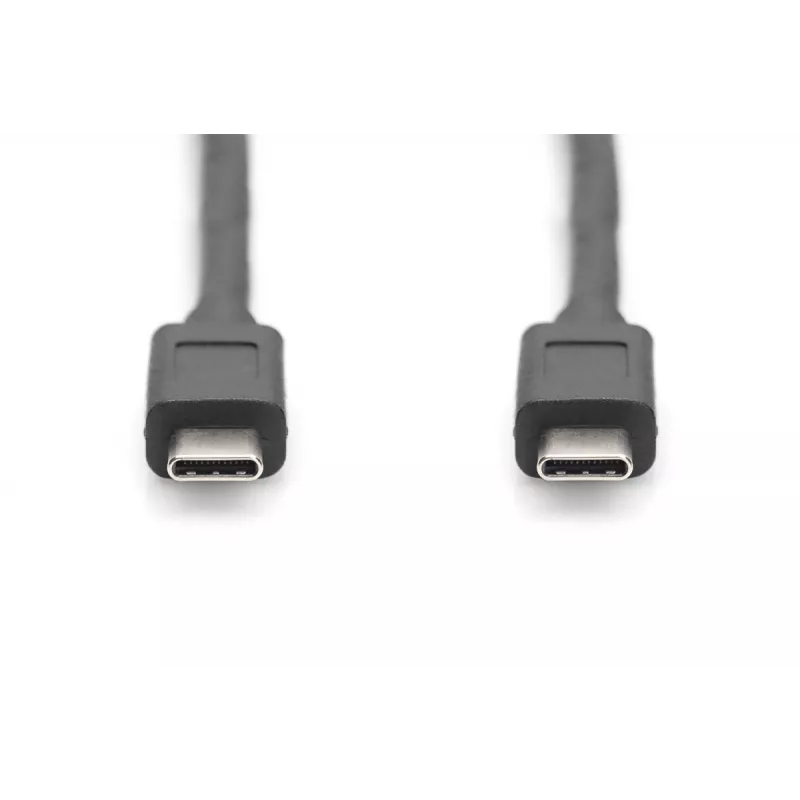 Cabo de ligação DIGITUS USB Type-C, type C to C M/M, 1m Gen2 preto (AK-300139-010-S)