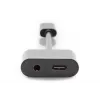 Cabo divisor DIGITUS USB Type-C, tipo C – 3,5 mm + tipo C M/F/F, 20 cm preto