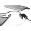 Cabo divisor DIGITUS USB Type-C, tipo C – 3,5 mm + tipo C M/F/F, 20 cm preto