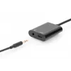 Cabo divisor DIGITUS USB Type-C, tipo C – 3,5 mm + tipo C M/F/F, 20 cm preto