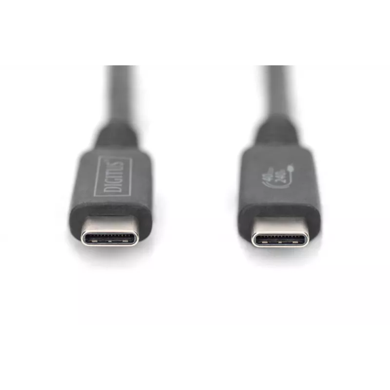 Cabo de ligação DIGITUS USB 4.0 Type-C para Type-C resolução máx. 8K 30Hz PD3.0 40Gbit/s 1m