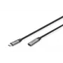 Cabo de extensão DIGITUS USB-C/M para USB-C/W PD60W Gen1 USB3.0 1m 4K@60Hz