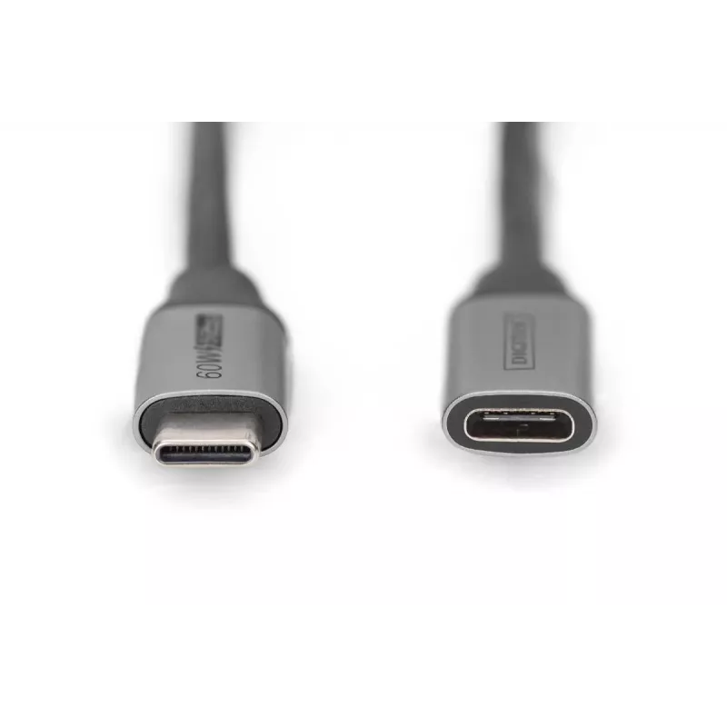 Cabo de extensão DIGITUS USB-C/M para USB-C/W PD60W Gen1 USB3.0 1m 4K@60Hz