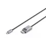 Cabo adaptador DIGITUS USB Type C para DP 8Ka30Hz. HBR3 caixa de alumínio preto 1m