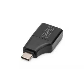 Adaptador Digitus 4K USB USB-C para HDMI-A preto alumínio