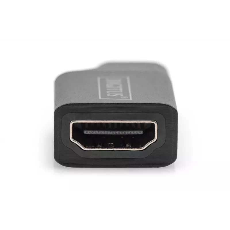Adaptador Digitus 4K USB USB-C para HDMI-A preto alumínio