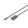 Cabo de extensão USB-C ativo DIGITUS – 5G USB 3.2 Gen1 USB-C – USB-A (M/F) – 5 m