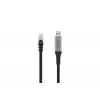 Cabo Ethernet USB 3.2 Gen1 - RJ45 DIGITUS - CAT6a S/FTP preto - 5 m