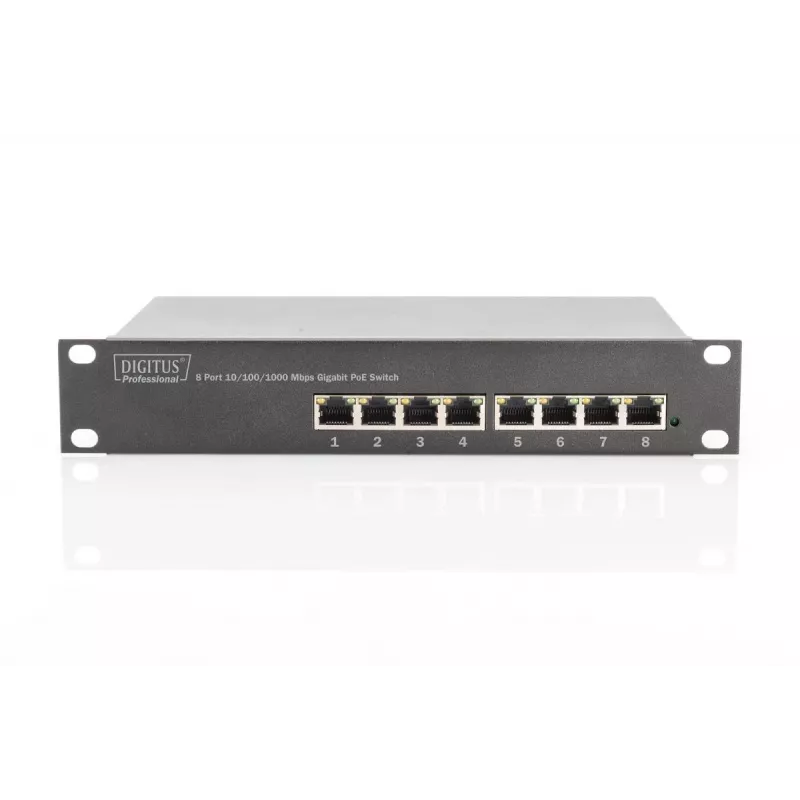 Switch Gigabit PoE DIGITUS 8 portas 10