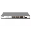 Switch Digitus DN-95343 de 24 portas Fast Ethernet PoE, 2x Gigabit Combo TP/SFP, 370 W