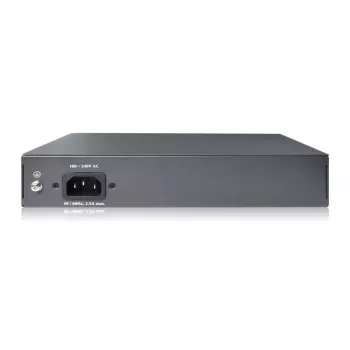 Switch Fast Ethernet PoE af/at DIGITUS 8 portas + 2 uplinks 120W de orçamento PoE, montagem em rack